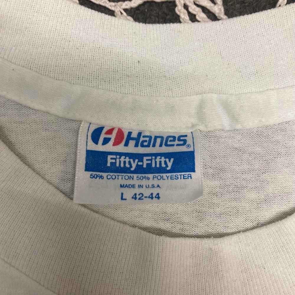 Vintage Hanes Southern Oregon A's Baseball T-Shirt White Mens Large 80s 90s MiLB - Picture 3 of 6